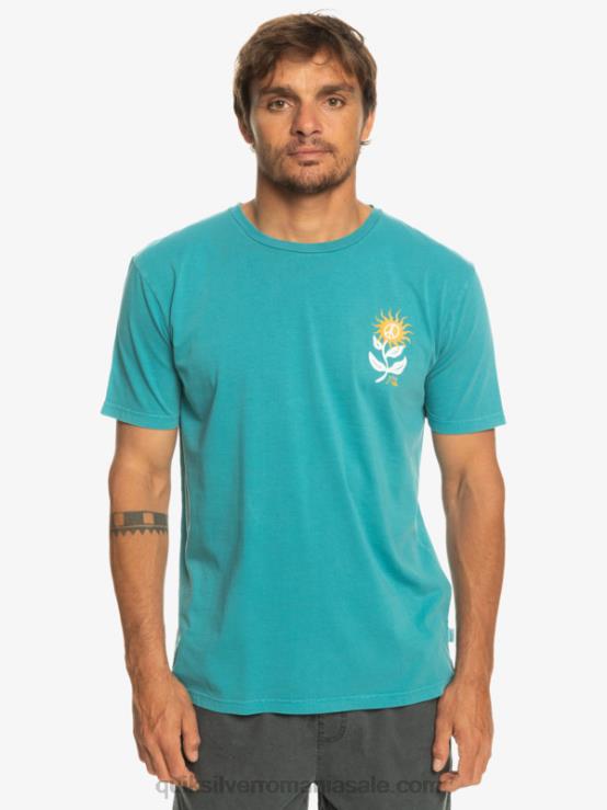 albastru bretania tricou cu flori de soare XT6B1021 bărbați Quiksilver