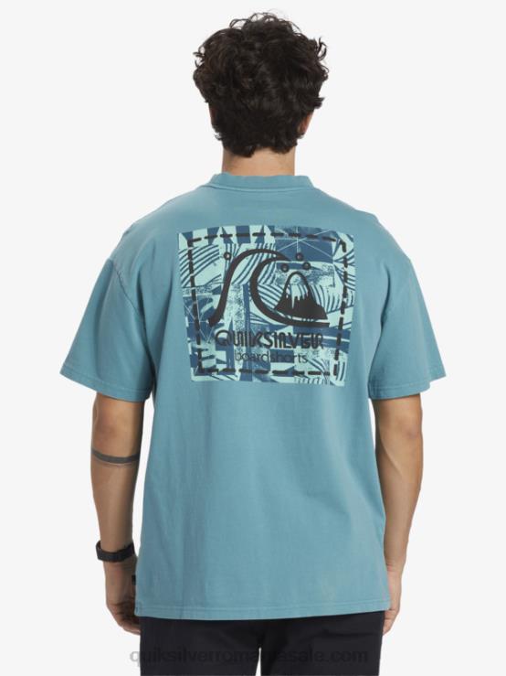 albastru bretania tricou gregg kaplan din pânză goală XT6B1375 bărbați Quiksilver