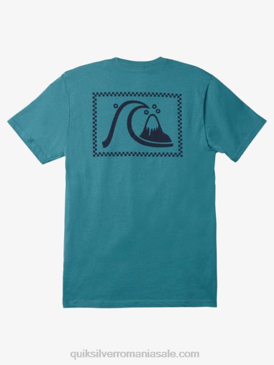 albastru bretania tricoul original XT6B1068 bărbați Quiksilver