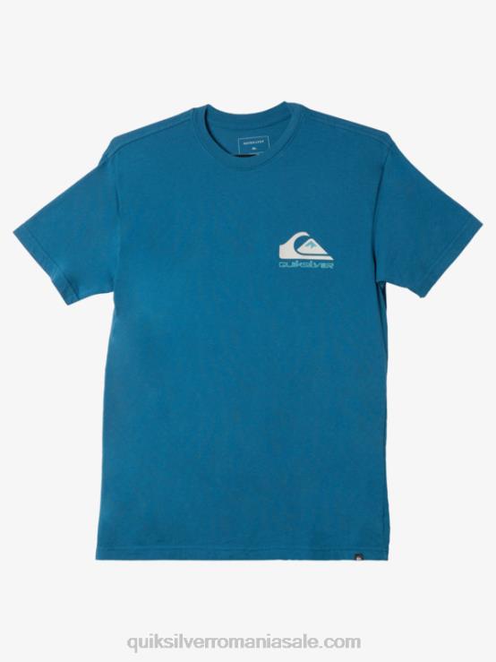 albastru marocan tricou cu logo omni XT6B985 bărbați Quiksilver