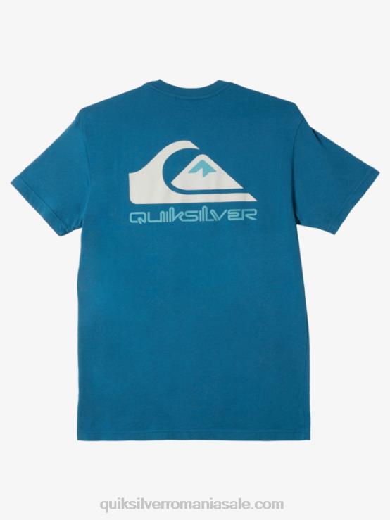 albastru marocan tricou cu logo omni XT6B985 bărbați Quiksilver