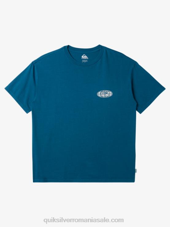 albastru marocan tricou cu minte limpede XT6B742 bărbați Quiksilver