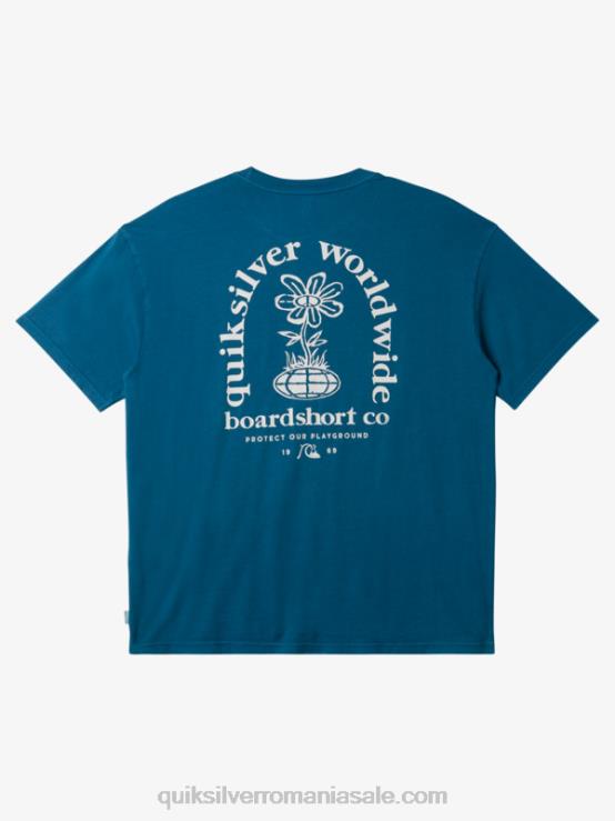 albastru marocan tricou cu minte limpede XT6B742 bărbați Quiksilver