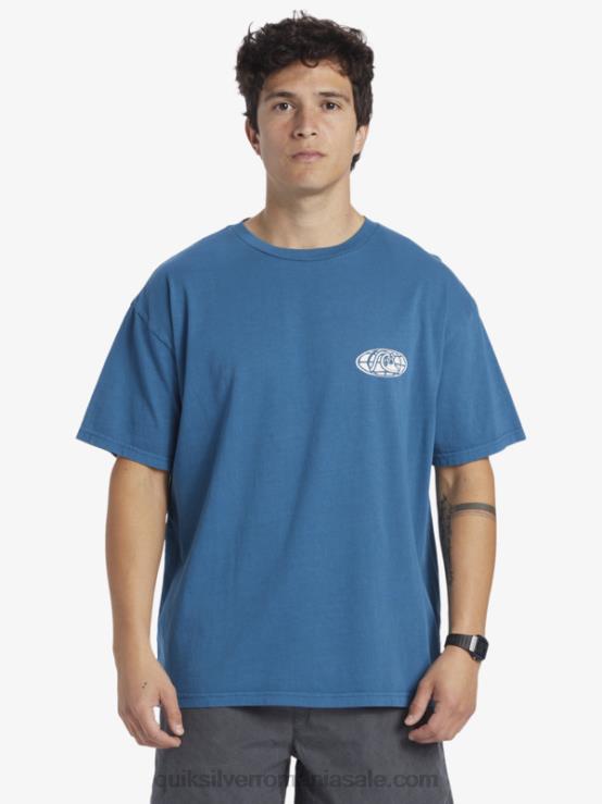 albastru marocan tricou cu minte limpede XT6B742 bărbați Quiksilver