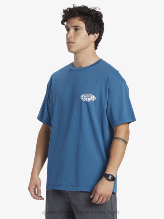albastru marocan tricou cu minte limpede XT6B742 bărbați Quiksilver