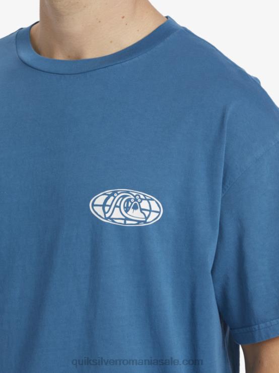 albastru marocan tricou cu minte limpede XT6B742 bărbați Quiksilver