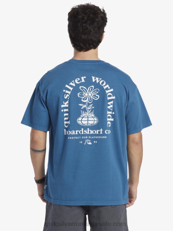 albastru marocan tricou cu minte limpede XT6B742 bărbați Quiksilver