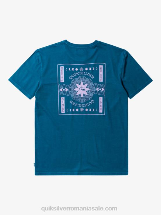 albastru marocan tricou psihic XT6B755 bărbați Quiksilver