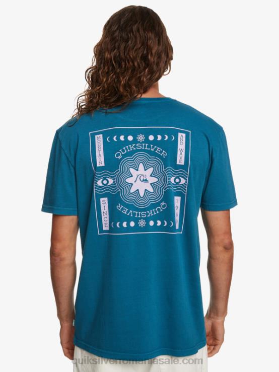 albastru marocan tricou psihic XT6B755 bărbați Quiksilver