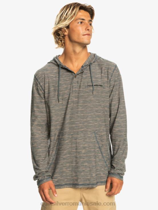 ardezie închisă Kentin tricou cu glugă Kentin cu mâneci lungi XT6B1353 bărbați Quiksilver