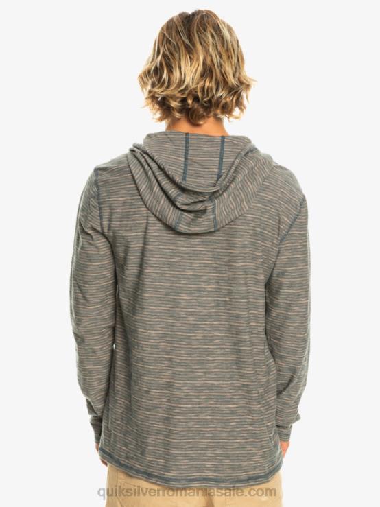 ardezie închisă Kentin tricou cu glugă Kentin cu mâneci lungi XT6B1353 bărbați Quiksilver