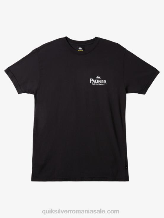 asfalt tricou cu vibrații scenice XT6B10 bărbați Quiksilver x Pacifico