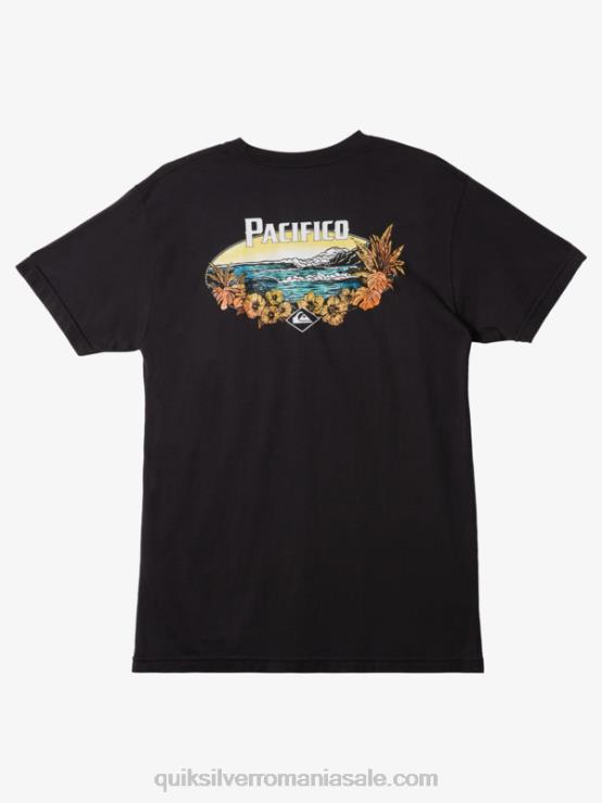 asfalt tricou cu vibrații scenice XT6B10 bărbați Quiksilver x Pacifico