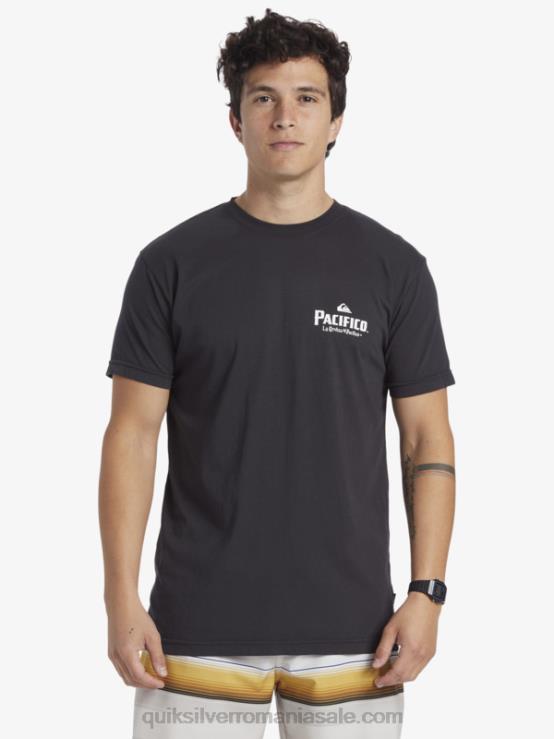 asfalt tricou cu vibrații scenice XT6B10 bărbați Quiksilver x Pacifico
