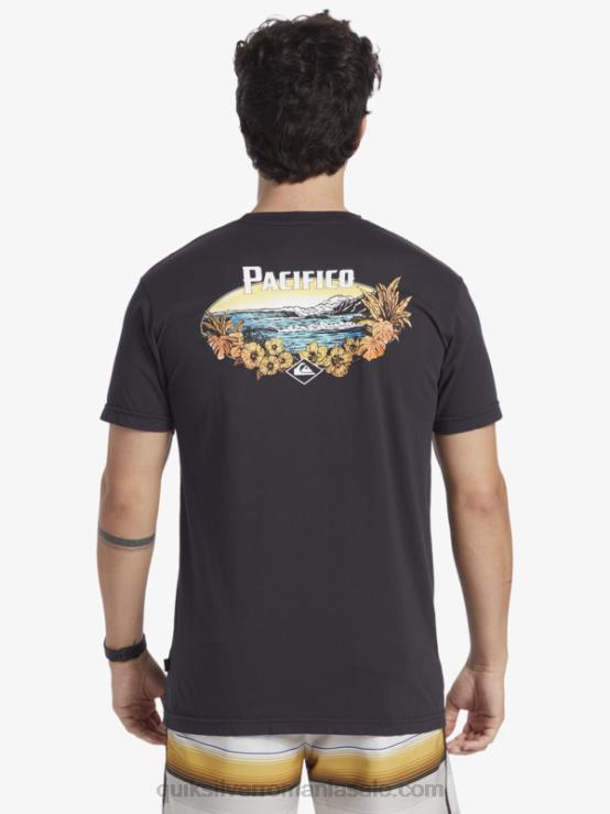 asfalt tricou cu vibrații scenice XT6B10 bărbați Quiksilver x Pacifico
