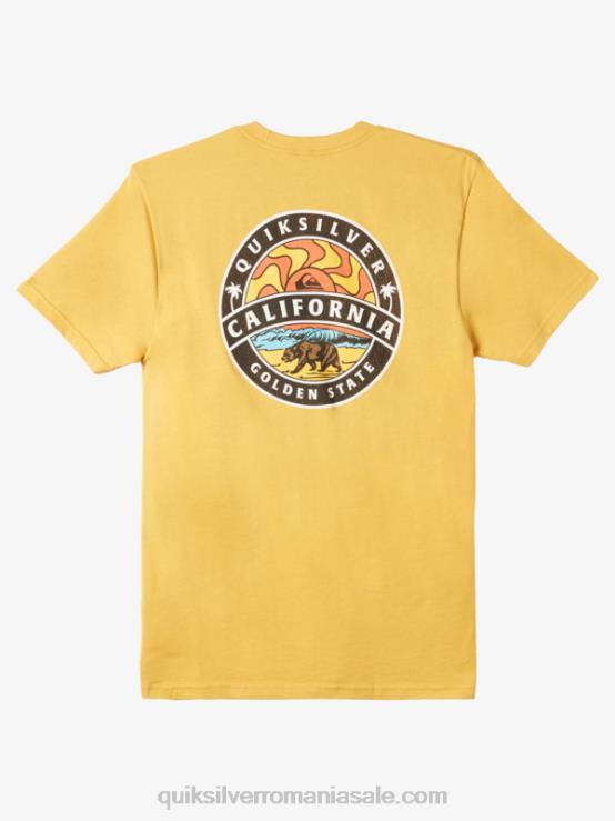 aur strălucitor tricou california sunshine XT6B1183 bărbați Quiksilver