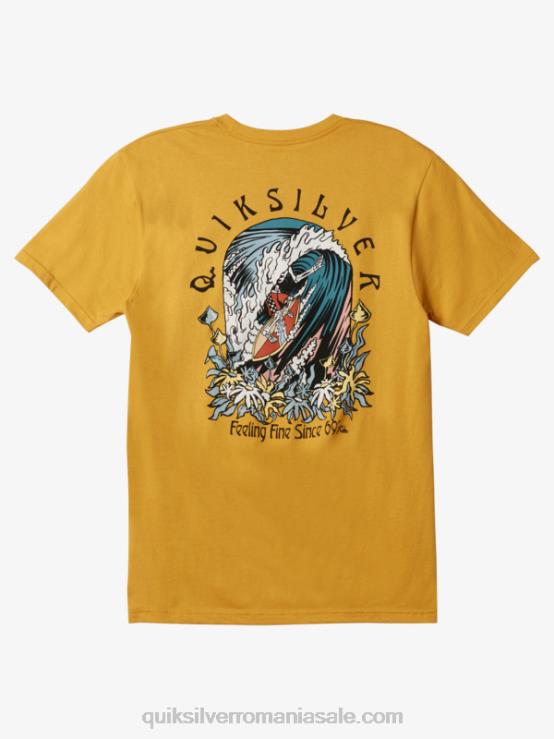 aur strălucitor tricoul original baril XT6B1171 bărbați Quiksilver