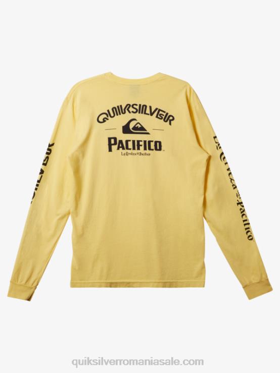 aur tricou cu mânecă lungă drept shooter XT6B5 bărbați Quiksilver x Pacifico
