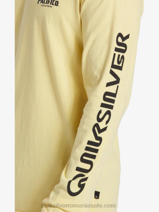aur tricou cu mânecă lungă drept shooter XT6B5 bărbați Quiksilver x Pacifico