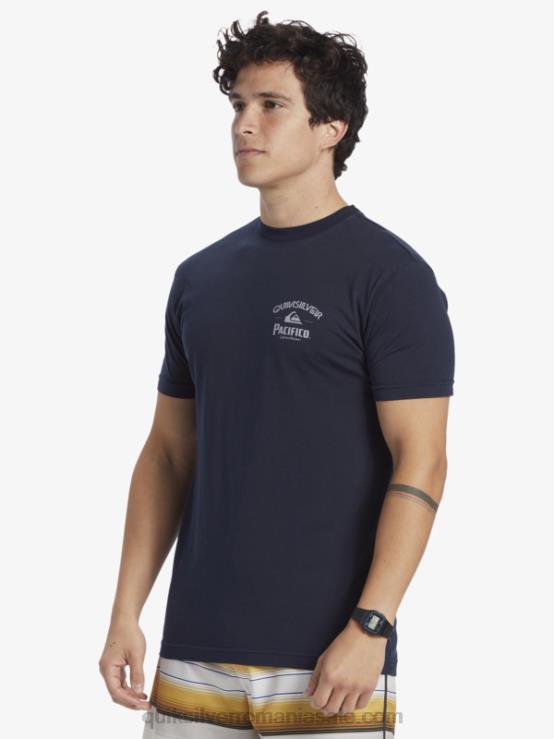 blazer bleumarin tricou blocat XT6B1 bărbați Quiksilver x Pacifico