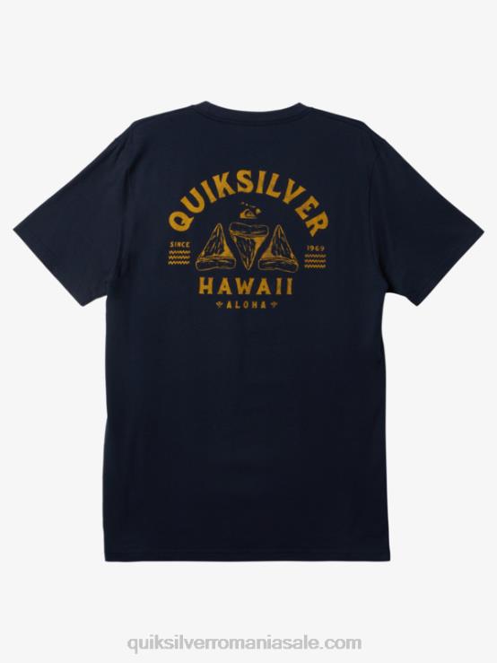 blazer bleumarin tricou cu dinți de ras hawaii XT6B158 bărbați Quiksilver