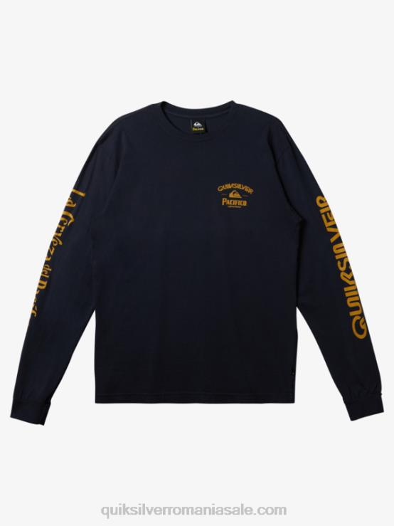 blazer bleumarin tricou cu mânecă lungă drept shooter XT6B6 bărbați Quiksilver x Pacifico