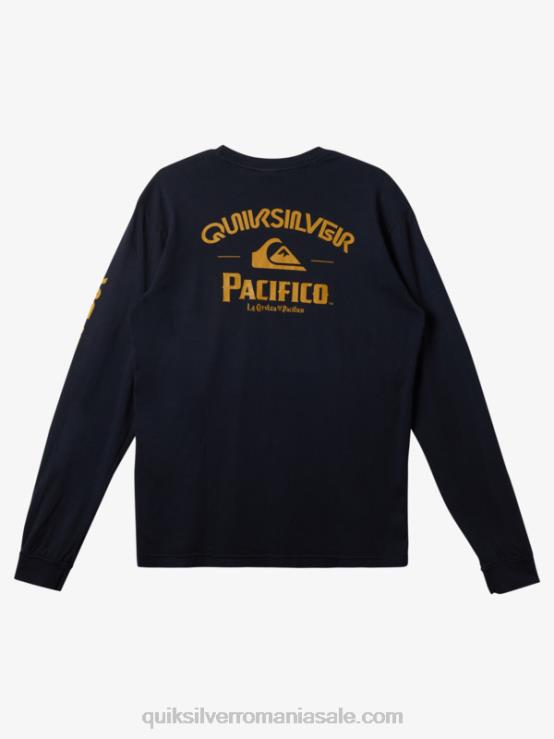 blazer bleumarin tricou cu mânecă lungă drept shooter XT6B6 bărbați Quiksilver x Pacifico