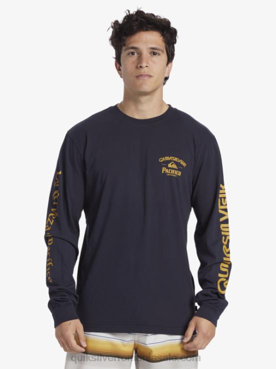 blazer bleumarin tricou cu mânecă lungă drept shooter XT6B6 bărbați Quiksilver x Pacifico