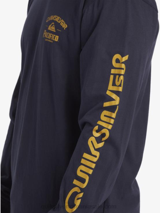 blazer bleumarin tricou cu mânecă lungă drept shooter XT6B6 bărbați Quiksilver x Pacifico