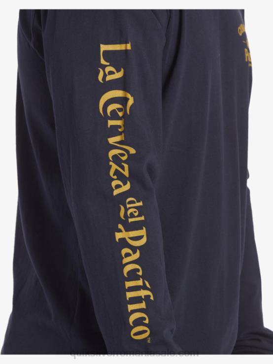 blazer bleumarin tricou cu mânecă lungă drept shooter XT6B6 bărbați Quiksilver x Pacifico