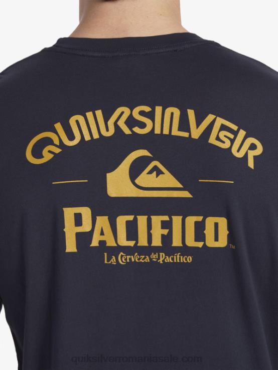 blazer bleumarin tricou cu mânecă lungă drept shooter XT6B6 bărbați Quiksilver x Pacifico