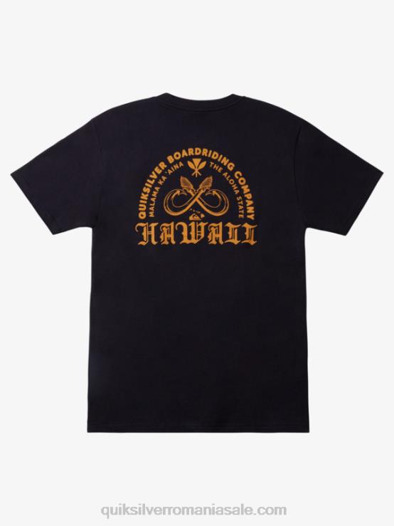 blazer bleumarin tricou hawaii cu cârlig dublu XT6B1112 bărbați Quiksilver