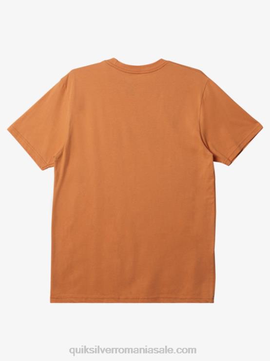 bronz cupru tricou cu logo-ul comp XT6B194 bărbați Quiksilver