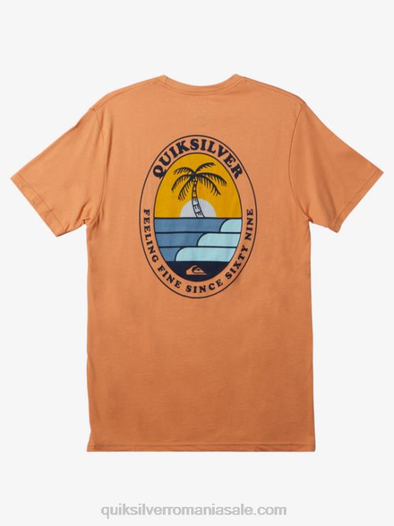bronz cupru tricoul ondulat XT6B186 bărbați Quiksilver