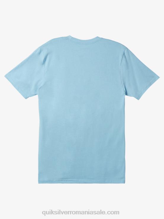 cer albastru tricou cu logo-ul comp XT6B197 bărbați Quiksilver