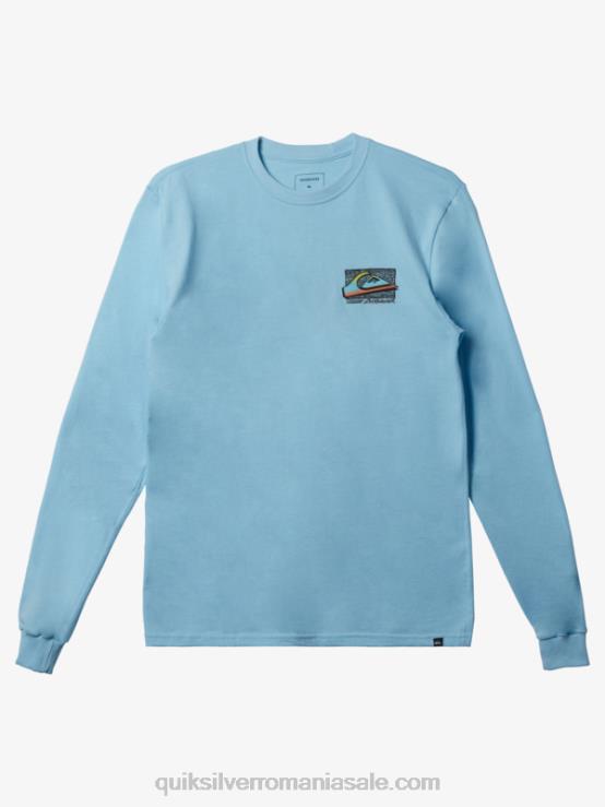 cer albastru tricou retro fade XT6B1212 bărbați Quiksilver