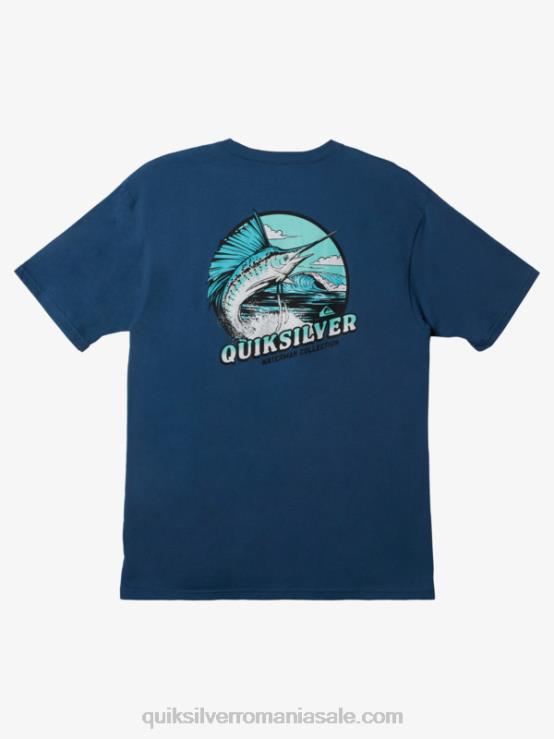 ensign albastru tricou cu aripioare waterman XT6B1046 bărbați Quiksilver
