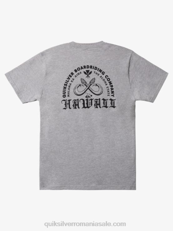 erica atletică tricou hawaii cu cârlig dublu XT6B1113 bărbați Quiksilver