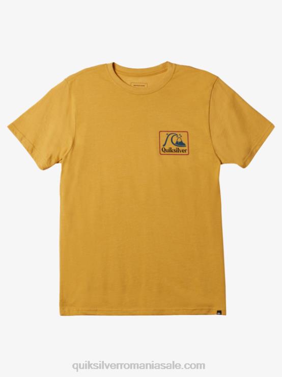 erica auriu strălucitor tricou square biz mod XT6B1190 bărbați Quiksilver