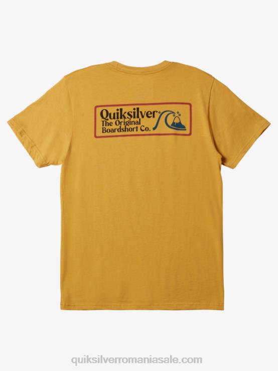 erica auriu strălucitor tricou square biz mod XT6B1190 bărbați Quiksilver