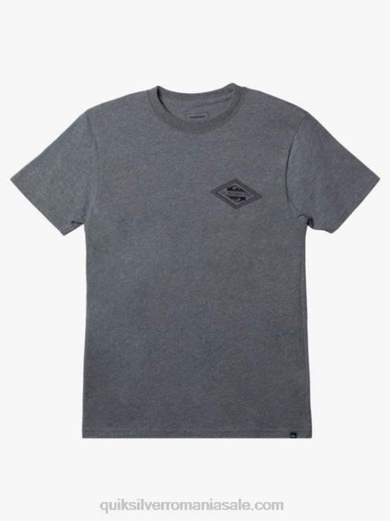 erica gri mediu tricou cu logo inversat XT6B1198 bărbați Quiksilver