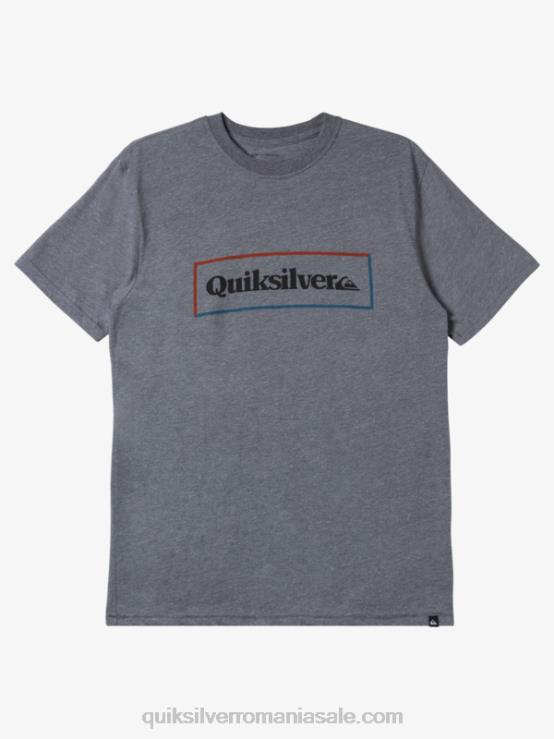 erica gri mediu tricou mod cu blocare simplă XT6B1165 bărbați Quiksilver