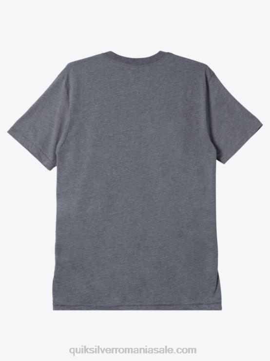 erica gri mediu tricou mod cu blocare simplă XT6B1165 bărbați Quiksilver
