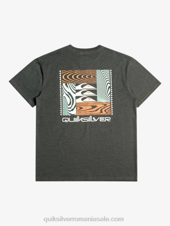 fantomă tricou cu modele deformate XT6B1014 bărbați Quiksilver