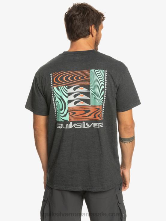 fantomă tricou cu modele deformate XT6B1014 bărbați Quiksilver