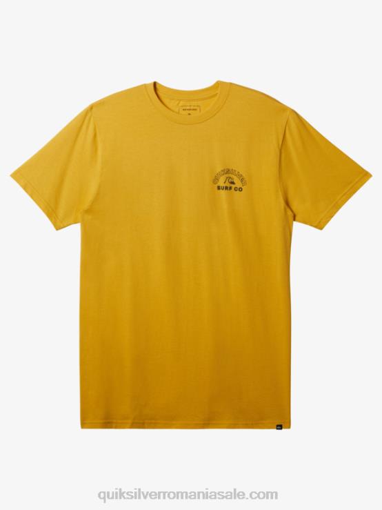 galbenus galben tricou de spin atemporal XT6B108 bărbați Quiksilver