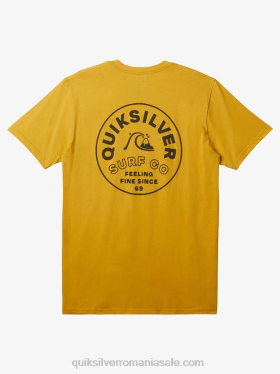 galbenus galben tricou de spin atemporal XT6B108 bărbați Quiksilver