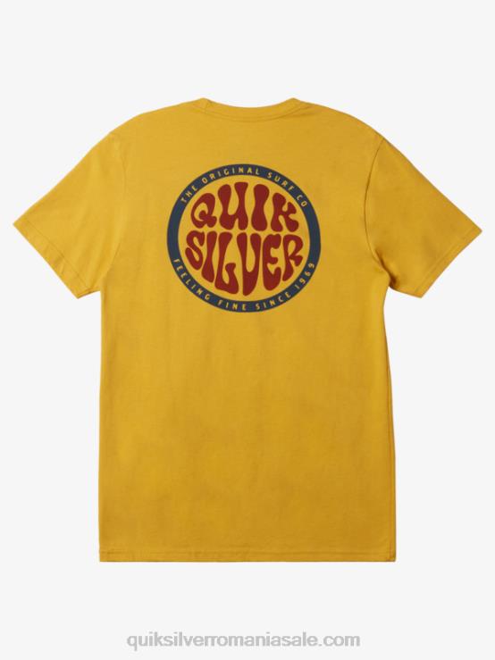 galbenus galben tricou de tip mai îndrăzneț XT6B47 bărbați Quiksilver