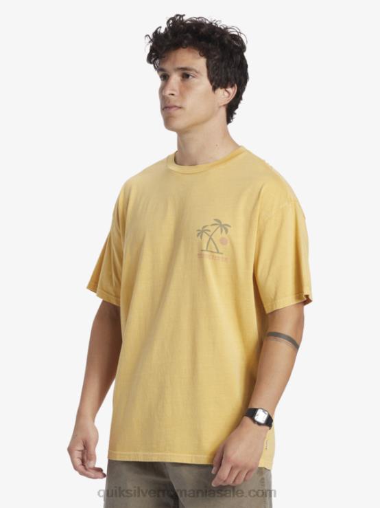 galbenus galben tricou ritualuri apusului XT6B390 bărbați Quiksilver