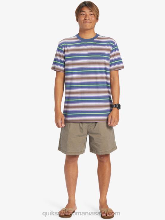 geller bering dungă tricou cu dungi geller XT6B632 bărbați Quiksilver
